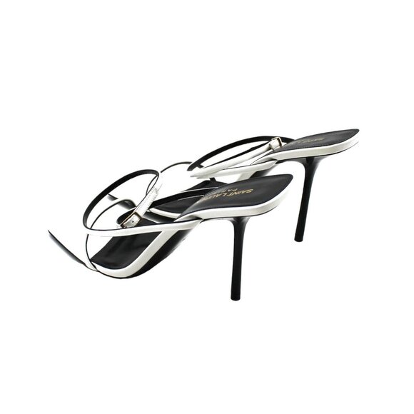 Saint Laurent Women's Nuit Square Toe High Heel Sandals - Picture 13 of 16